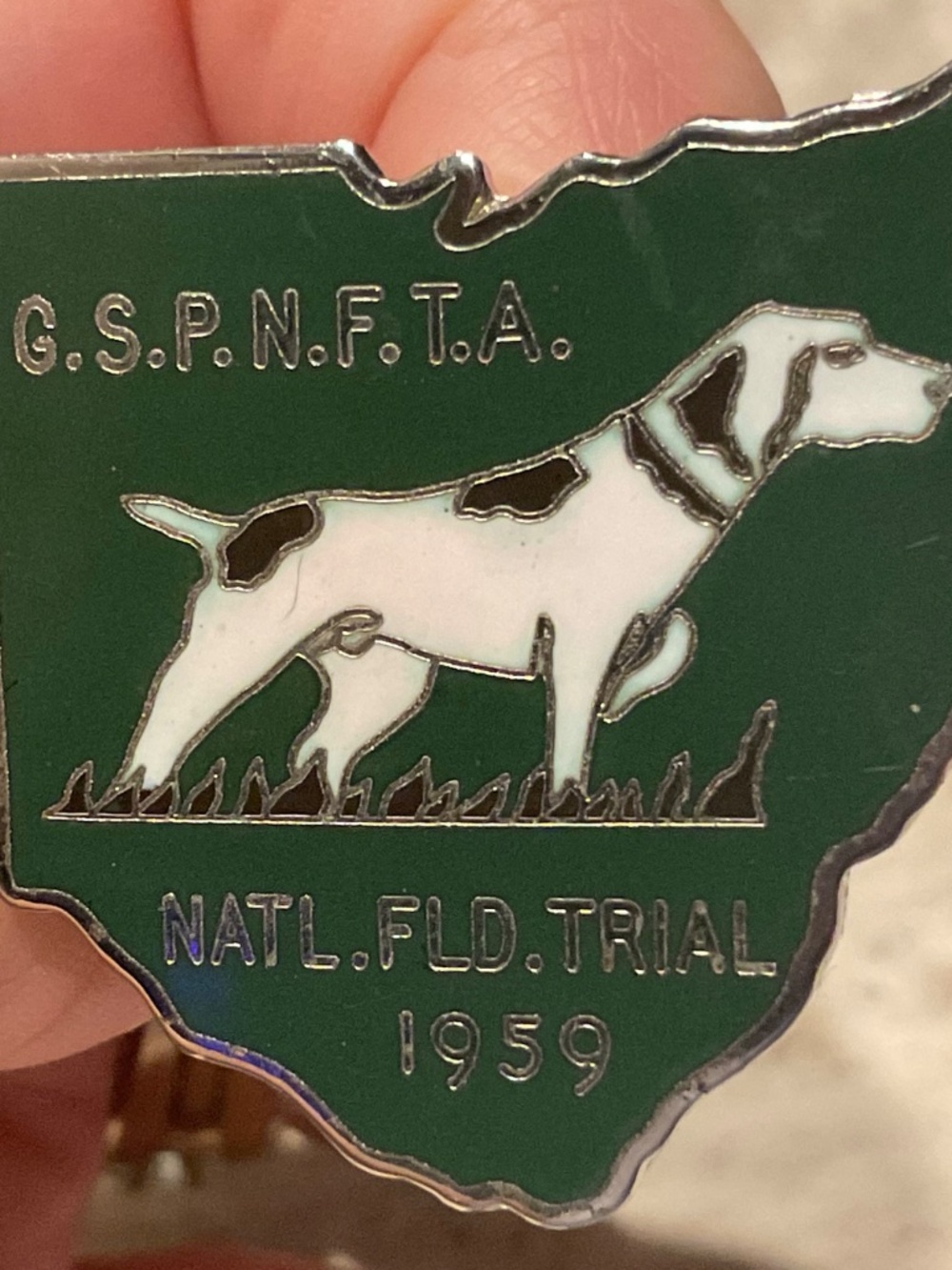 Vintage Enamel Pin GSPNFT 1959 Ohio Metal - Picture 4 of 4